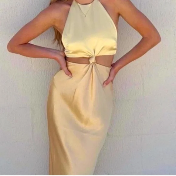Bec + Bridge Free People Carrie Halter 2Size 6Sm Yellow Gold Silk Dress is available for purchase on au PAY Market - Imported Goods Online Store Co.Ltd. | au PAY Market - Bec + Bridge Free People Carrie Halter 2Size 6Sm Yellow Gold Silk Dress is available for purchase on au PAY Market - Imported Goods Online Store Co.Ltd. | au PAY Market -